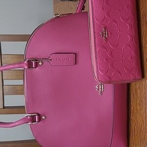 Coach purse and wallet combo